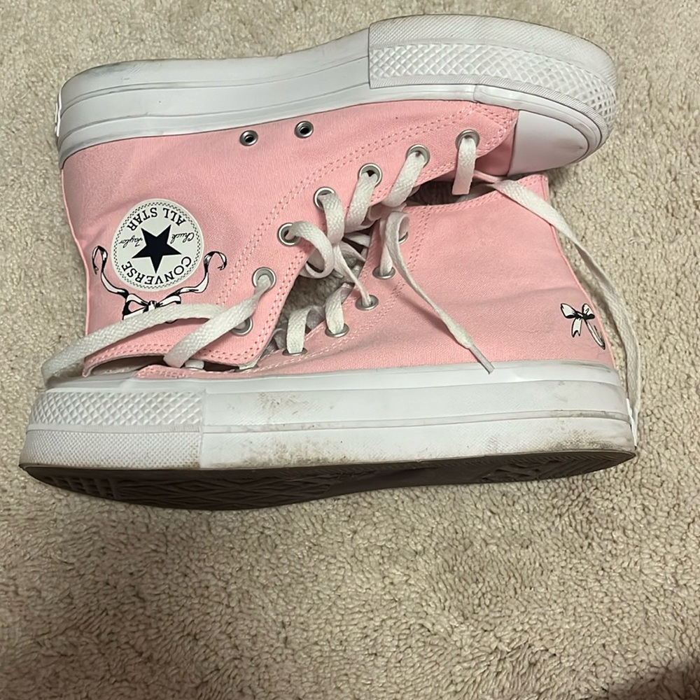 coquette platform custom converse
